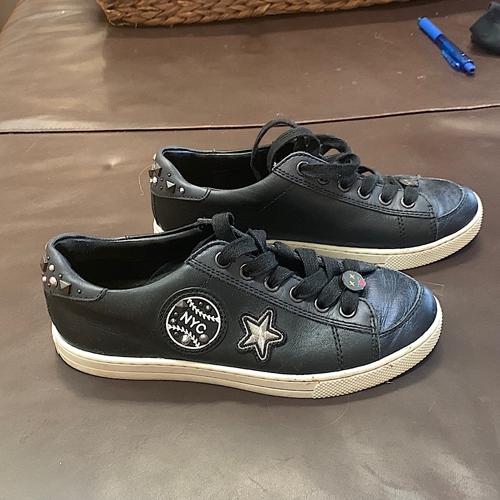 Coach Midnight Leather Porter Sneaker w/ NYC Patch